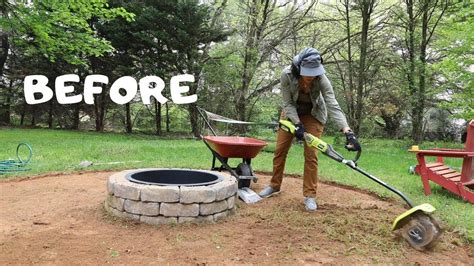 How To Make A Fire Pit Seating Area Backyard Makeover