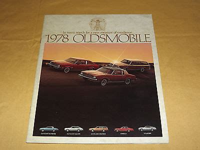 VINTAGE OLDSMOBILE Cutlass Omega Starfire Old Car Brochure PicClick