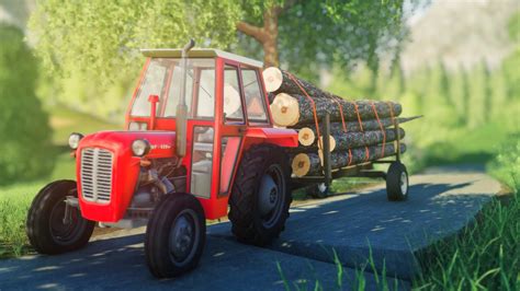 Homemade forest trailer v1.1 FS 19 - Farming Simulator 2019 / 19 mod