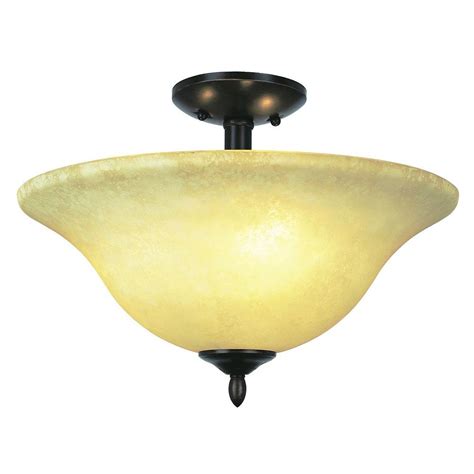 Bronze semi flush mount ceiling light. Thomas Lighting Harmony 2-Light Aged Bronze Ceiling Semi ...