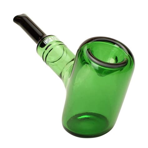 Grav® 6 Tankard Sherlock Hammer Handpipe Green Glass Pipes The Greatest Online Smoke Shop