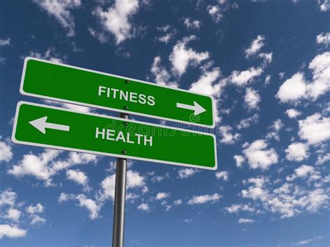 Fitness Health Traffic Sign Stock Image Image Of Arrow Clinic 239422001