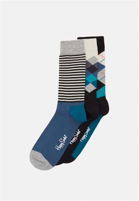 Happy Socks Classics Unisex 3 Pack Socks Multimulti Coloured