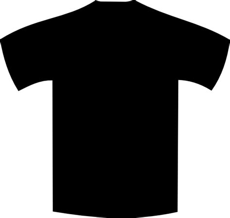 High Definition Plain Black T Shirt Template Front And