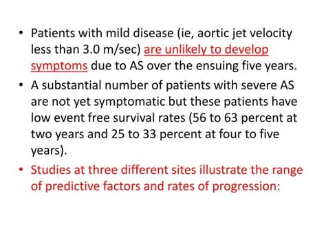 Natural History And Treatment Of Aortic Stenosis Ppt