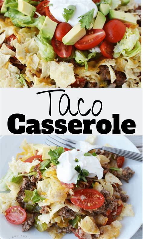 Easy Taco Casserole Recipe Perfect For Taco Tuesday Recipe Casserole Recipes Pasta