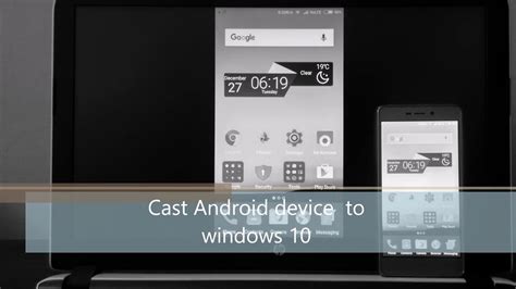 How To Cast Android Device To Windows 10 Pc No App Required Youtube