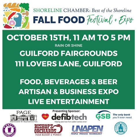Oct 15 Shoreline Chamber Fall Food Festival And Expo Guilford Ct Patch