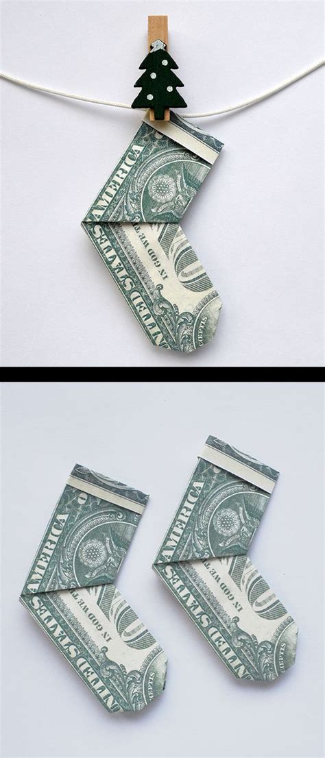 Easy Dollar Bill Origami Christmas Origami