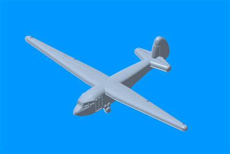 Antonov A 7 Glider 3d Model