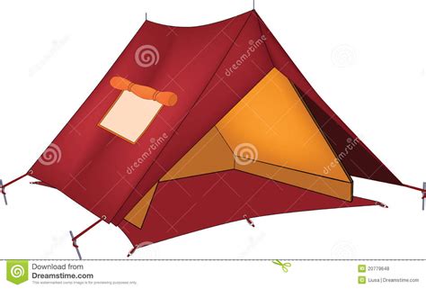 Red Tent Cartoon Royalty Free Stock Photos Image 20779648
