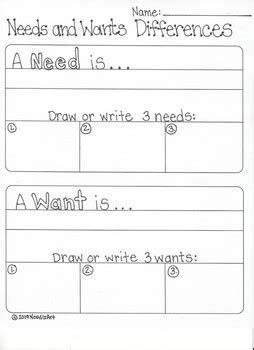We did not find results for: Needs vs. Wants Activity Sheets by NoodlzArt | Teachers Pay Teachers
