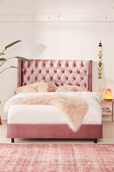 Find the piece or set you've been looking for to update your home. Charlotte Velvet Tufted Wingback Bed | Urban Outfitters