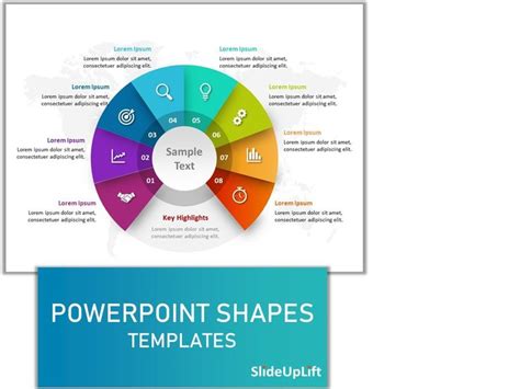 The Powerpoint Shapes Template Is Shown
