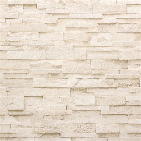 Wallpaper Stone Stones Wall Brick Beige Cream Ps 02363 50