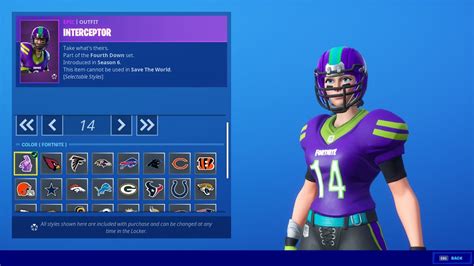 Interceptor Football Skin Fortnite Item Shop 2018 11 10 Youtube