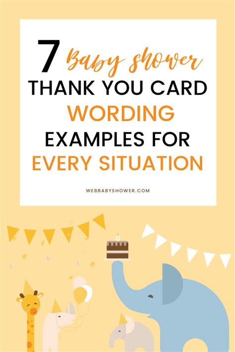 Baby gift thank you cards should be sent out as soon as possible after the event. 17 Baby Shower Thank You Card Wording - Fantastic Examples in 2020 | Thank you card wording ...