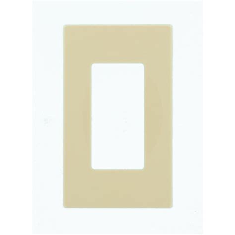 Decora plustm screwless wallplates for decora plustm and decora® wiring devices testing and code compliance: Leviton Decora 1-Gang Screwless Wall Plate, Ivory-80301-SI ...