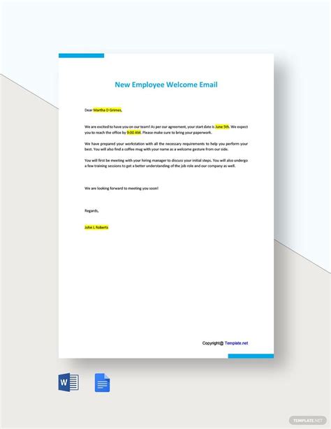 Employee Referral Program Sample Email Template In Word Google Docs