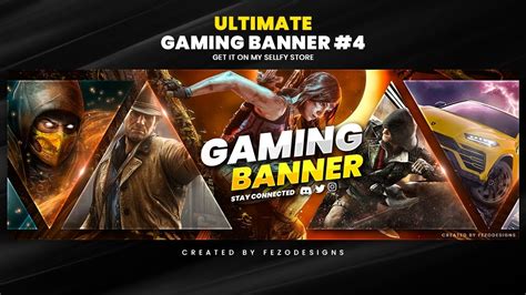 Ultimate Gaming Banner Template 4 For Youtube And Twitter
