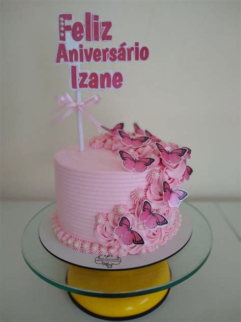 Lindo Bolo Tema Borboleta Atel Iedoceamores Bolochantininho Cake Logo