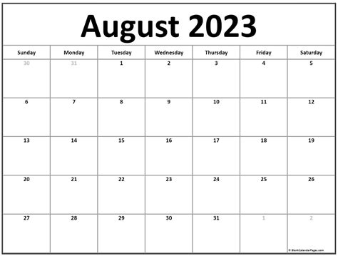 July And August 2023 Calendar Printable Mobila Bucatarie 2023