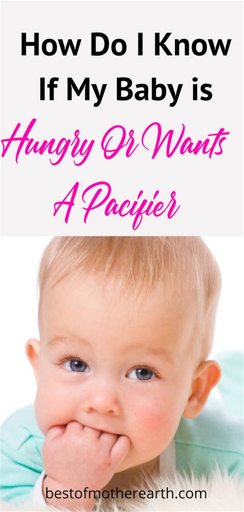 How Do I Know If My Baby Is Hungry Or Wants A Pacifier Artofit
