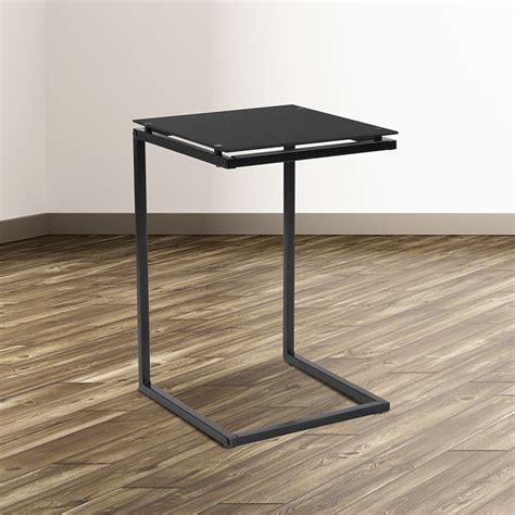 Black Glass End Table Hg 112337 Gg Furniture East Inc