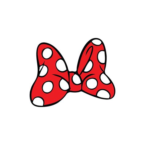 Minnie Mouse Svg Staple Svg Red Bow Clip Art In Svg Digital Etsy My