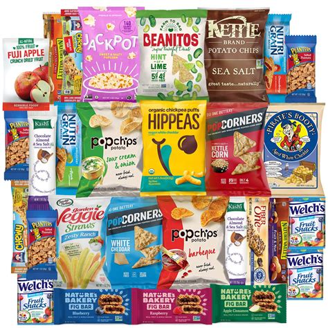 Variety Fun Healthy Snacks Care Package 30 Count Cookies Chips