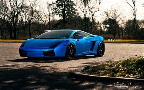 Blue Cars Lamborghini Vehicles Tuning Wheels Lamborghini