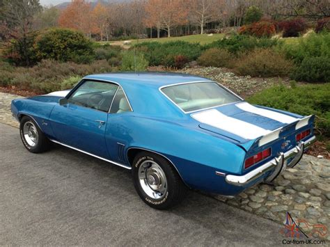 1969 Chevrolet Camaro Z 28 Le Mans Blue White Frame Off Restoration