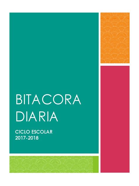 Bitacora Diaria Pdf