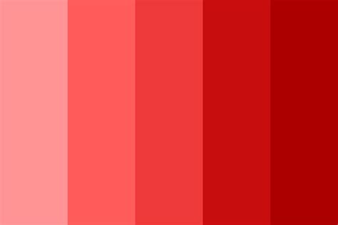 Palette Of Red Color Palette