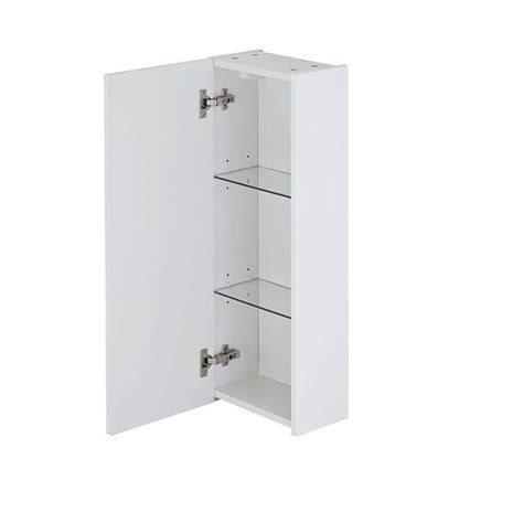 High quality gloss white acrylic finish with two glass shelves. Myplan 300 Wall Cabinet - White Gloss | bathstore ...