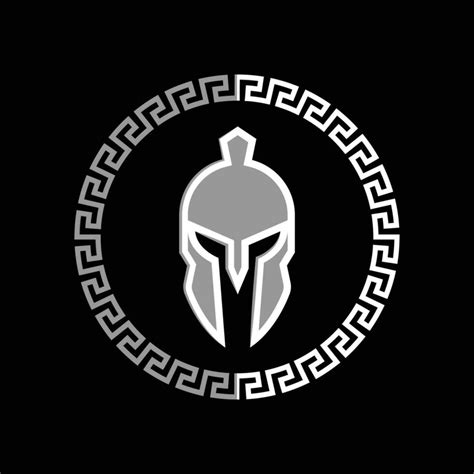 Shield And Helmet Of The Spartan Warrior Symbol Spartan Helmet Logo