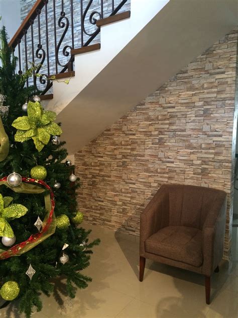 Decoracion de paredes con piedras. Papel tapiz imitación piedra... | Papel decorativo pared ...