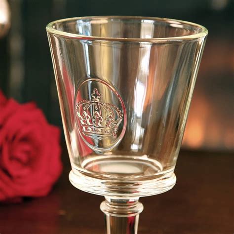 Crown Wine Glass By Dibor