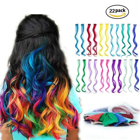 Rainbow Color Hair Extensions Warehouse Of Ideas