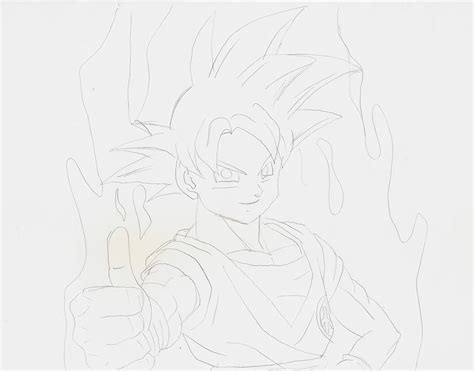 Goku Super Saiyan God Quick Sketch By Kingvegito On Deviantart