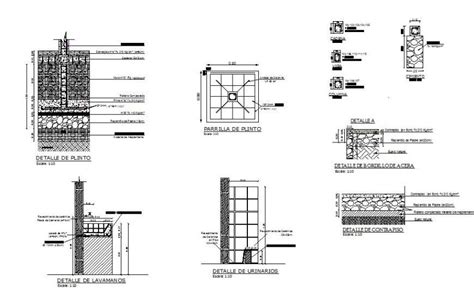 Foundation Detail 2d View Cad Structural Block Layout File In Autocad