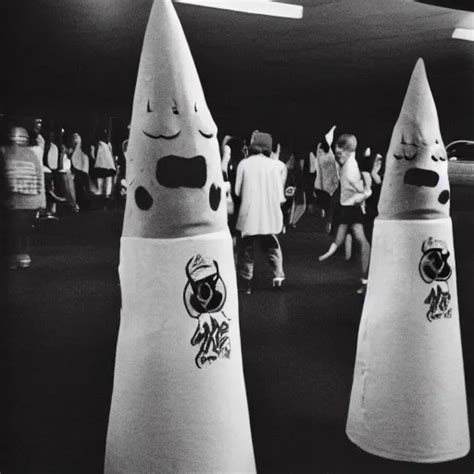 Conehead Furry Cult 35mm Grainy Film Photography Stable Diffusion