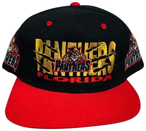 Vintage 90s Rare Florida Panthers Cap Hat Listed By Cutsyprettymusy