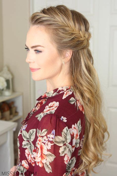 half updos are a great way to fancy up your look without seeming too formal perfect for wearing