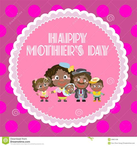 Happy Mothers Day Cute Background Royalty Free Stock