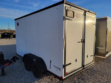 Stealth Titan 7x16 12 Height Enclosed Cargo Trailer Wrear Barn Doors And Ramp Pkg Utility