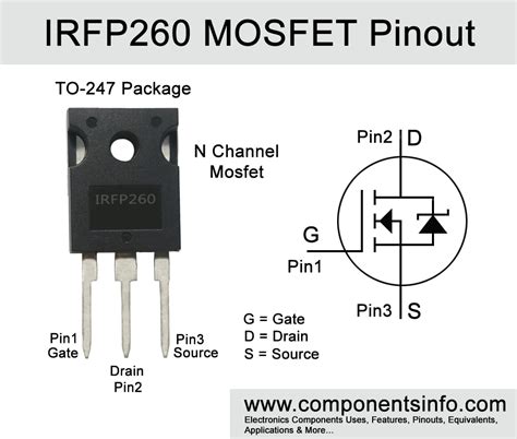 IRFP Transistor Pinout Equivalent Features Applications And Other Technical Info