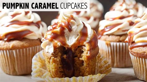 Pumpkin Caramel Cupcakes Recipe Perfect For Fall And Thanksgiving
