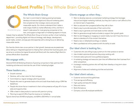 Create Your Ultimate B2b Customer Profile Michigan Inbound Marketing