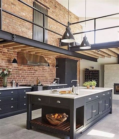 30 Industrial Farmhouse Kitchen Decor